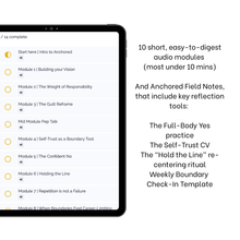 Load image into Gallery viewer, ANCHORED | The Audio Course for Boundaries